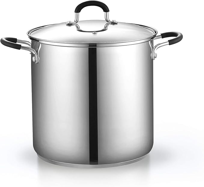 Cook N Home 4-Piece Stainless Steel Pasta Cooker Steamer Multipots, 12 Quart - Image 5
