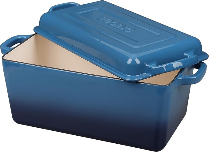 EDGING CASTING Enameled Cast Iron Dutch Oven, Oblong Bread Oven - Image 5