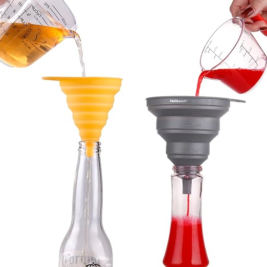 Funnel Set 4, Silicone Funnels for Kitchen, Collapsible Funnels for Water Bottle - Image 5