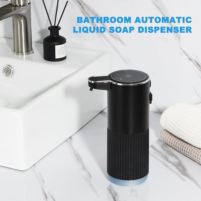 RYTOXILO Automatic Soap Dispenser, 2 Pack Black and White Touchless Liquid Soap - Image 7
