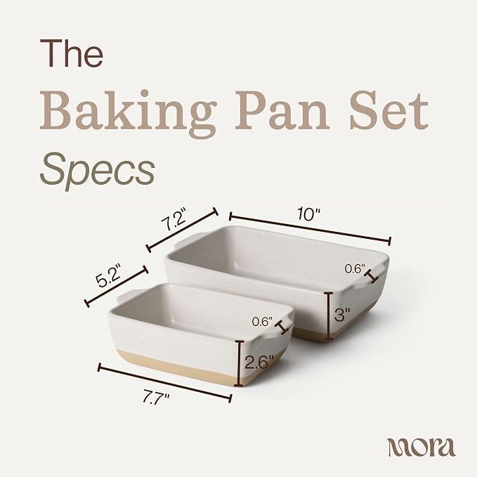 Mora Ceramic Set of 2 Baking Dishes - Image 2