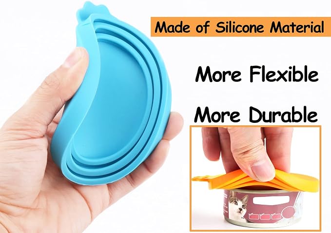 Comtim Pet Food Can Cover Silicone Can Lids - Image 3