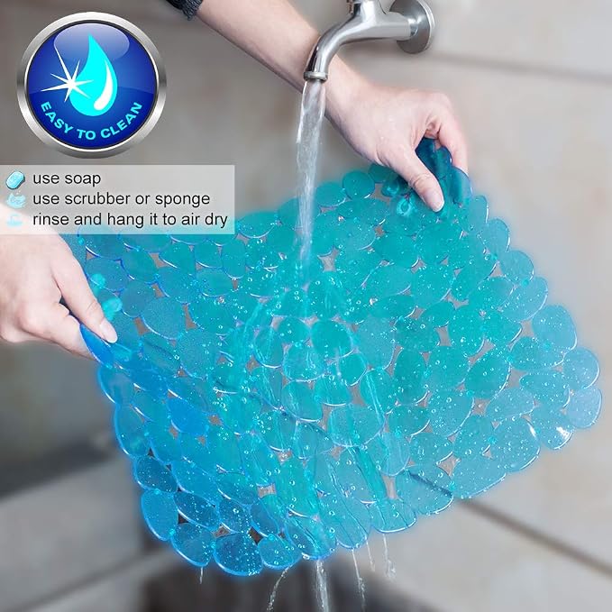 Bligli Pebble Sink Mat for Stainless Steel/Ceramic Sinks, PVC Eco-Friendly Sink - Image 6