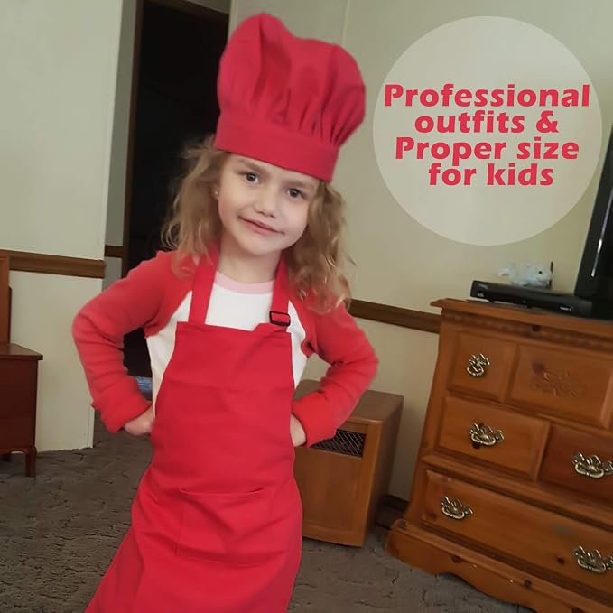 Novelty Place Kid's Apron with Chef Hat Set - Image 7