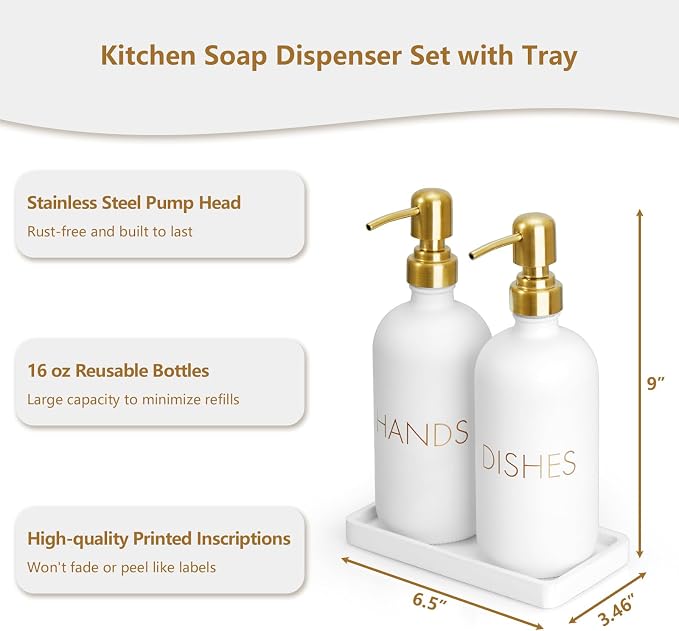 Glass Dish and Hand Soap Dispenser Set - Image 7