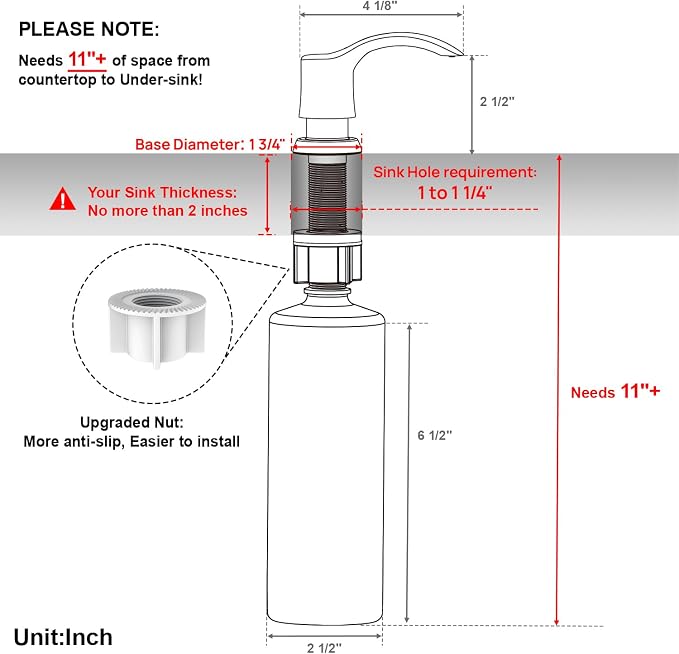 GAGALIFE Kitchen Sink Soap Dispenser - Image 7