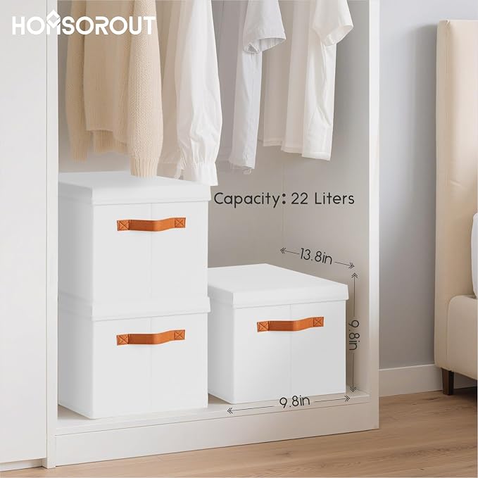 Homsorout Storage Bins with Lids - Image 7