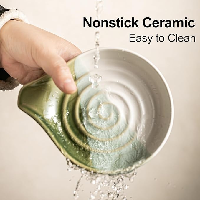 Ceramic Spoon Rest for Kitchen Counter & Stove, Large Spoon Holder for Cooking - Image 6