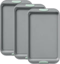 Pyrex 3-Piece Metal Cookie Sheet Bakeware Set, Lightweight Stainless Steel by Pyrex