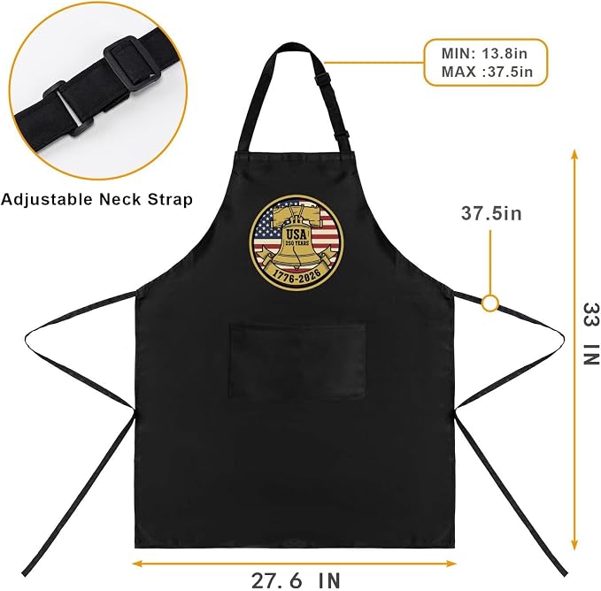 Us 250 Years Of Freedoms Apron - Image 3