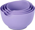 BoxedHome Nesting Plastic Mixing Bowl Set, 4 Piece Mixing Bowl Set by BoxedHomeProducts