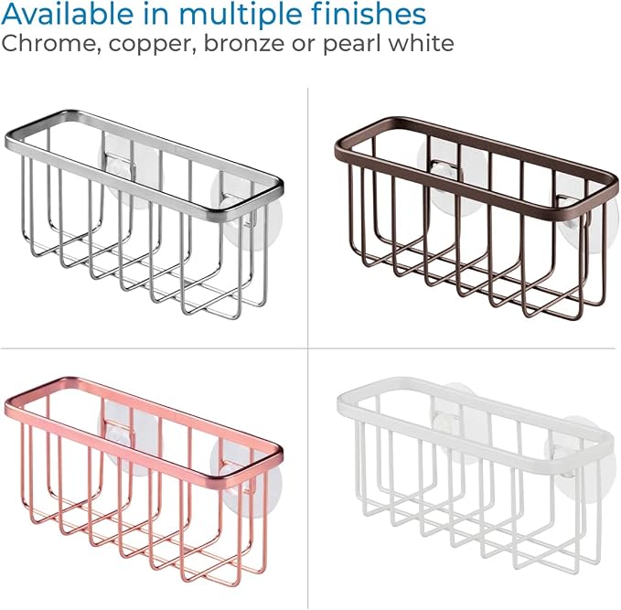 iDesign Gia Stainless Steel Dish Sponge Holder Basket - Image 4