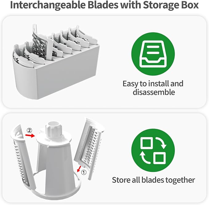 Ourokhome Rotary Cheese Grater Cheese Shredder - Image 5