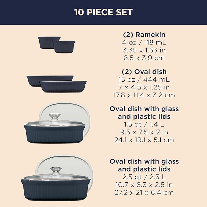 CorningWare Ceramic Bakeware Set - Image 2