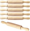 BILLIOTEAM 6 Pack 8 Inch Mini Wood Rolling Pin, Small Wooden Rollers by Unknown