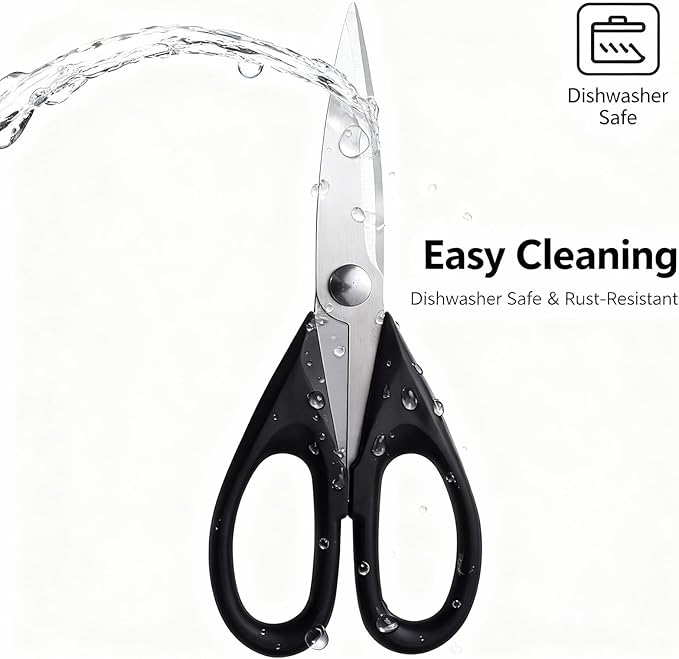 Multipurpose Kitchen Shears, 8.7" Professional Heavy-Duty Scissors, Dishwasher - Image 3