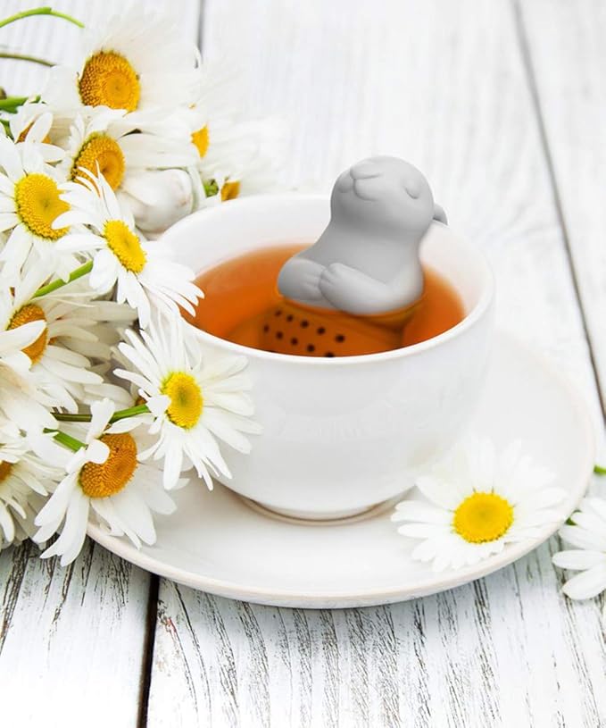 Genuine Fred, BREW BUNNY, Rabbit Reusable Silicone Tea Infuser, Fun Gift - Image 2