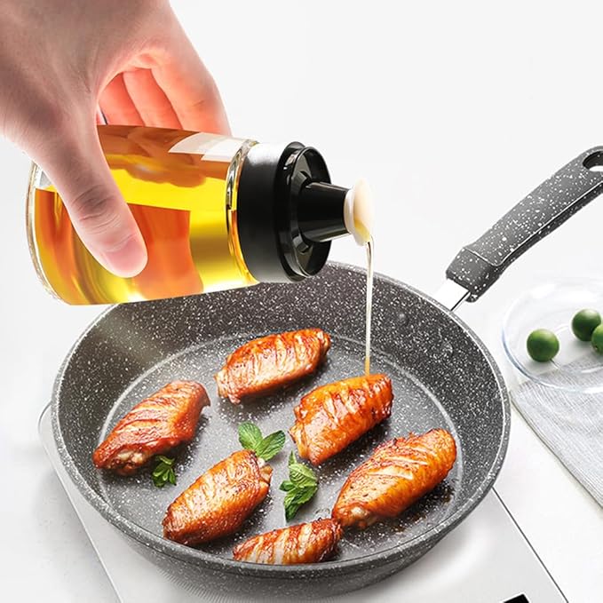 Outdoor Oil Dispenser Bottle for Camping, 160 ml/5.4 oz Glass Olive Oil and - Image 6