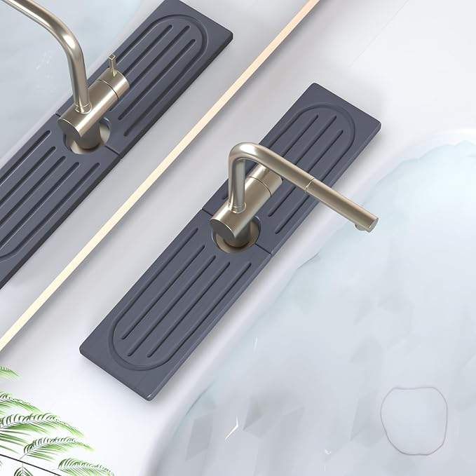 Fast Drying Kitchen Sink Splash Guard, Durable Stone Kitchen Faucet Mat by Unknown