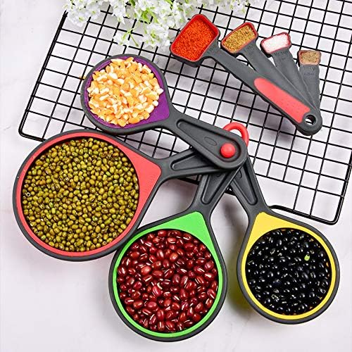 Collapsible Silicone Soft Measuring Cups and Measuring Spoons, 8 pieces - Image 6
