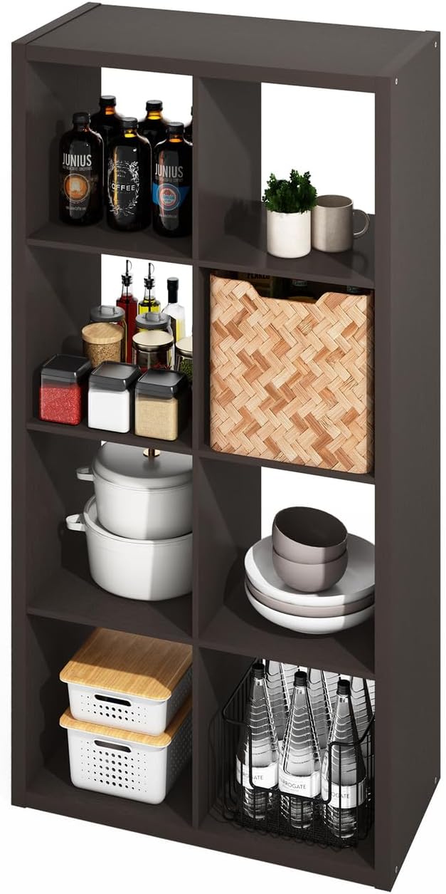 Furinno HERMITE Kitchen Island, 8-Cube Coffee Bar, Extra Thick Kitchen Storage by Furinno-FitsYourSpaceFitsYourBudget