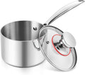E-far 1-Quart Saucepan, Tri-Ply Stainless Steel Sauce Pan by E-far