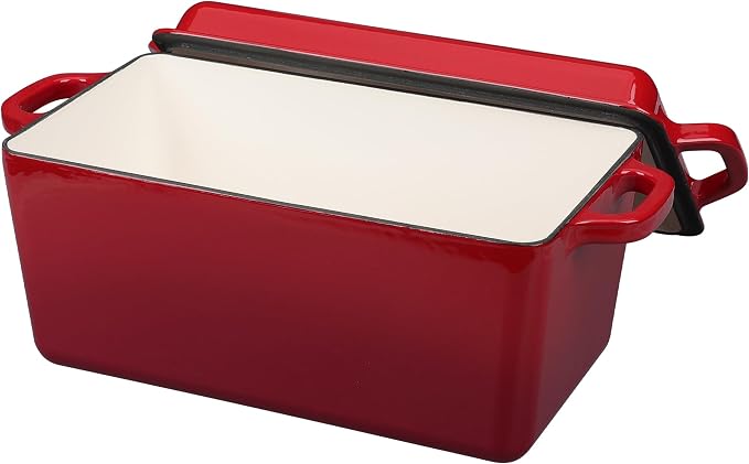 EDGING CASTING Enameled Cast Iron Dutch Oven, Oblong Bread Oven - Image 5