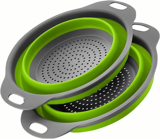 Silicone Colander Collapsible Strainers Set by Youxiupinpai
