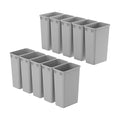 Dowell 10 Pack 50Qt Wastebasket Trash Container, by DowellKitchenBath
