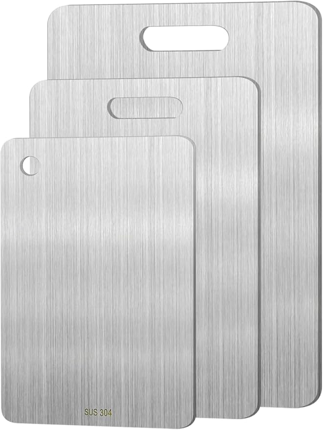 3pcs Stainless Steel Cutting Board Cutting Boards by BSDLZCH