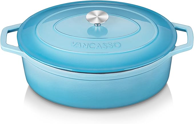 vancasso Enameled Cast Iron Dutch Oven, 9.3 Quart Dutch Oven Pot by vancasso