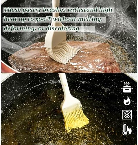 Silicone Basting Brushes, BPA-Free Pastry Brush for BBQ
