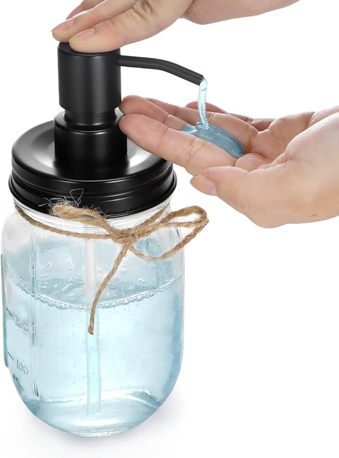 Premium Quality Mason Jar Soap Dispenser - Image 9