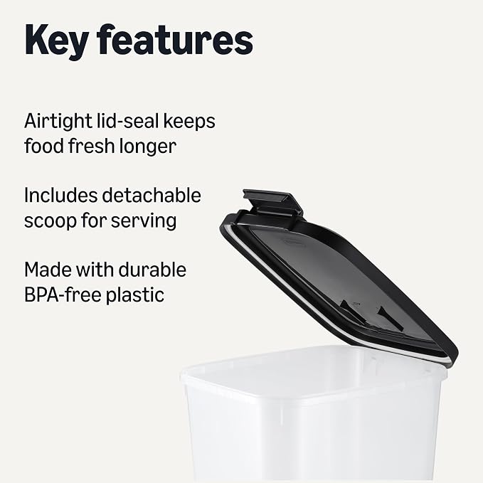 Amazon Basics Pet Food Storage Container - Image 2