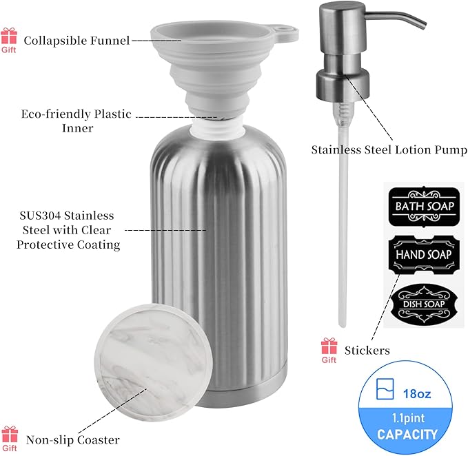 AUMIO Soap Dispenser 18 Oz - Image 3