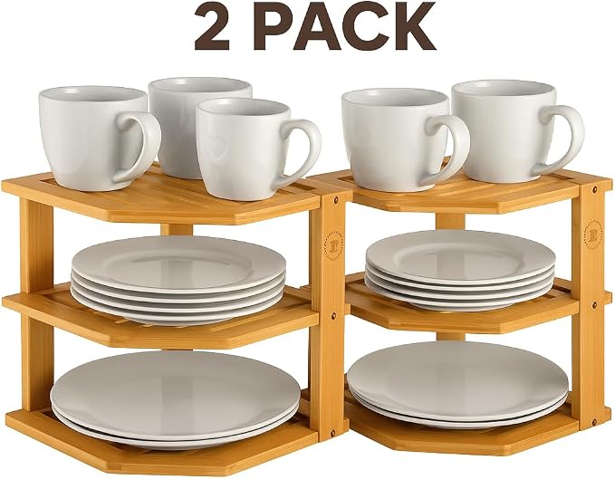 2-Pack Plate Organizer for Cabinet - Image 9