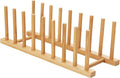 HBlife Bamboo Dish Plate Bowl Cup Book Pot Lid Cutting Board Drying Rack Stand by HBlife