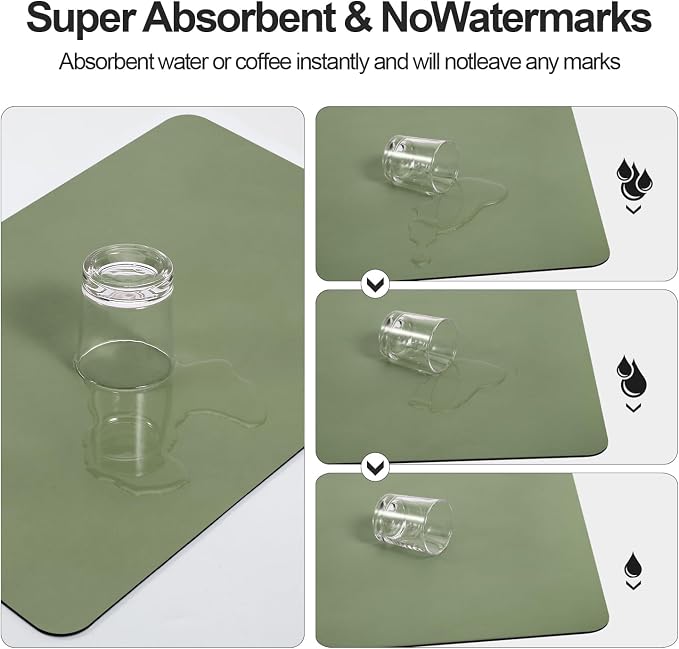 Ecotrim - Dish Drying Mat for Kitchen Counter | Coffee Bar Mat for Countertops - Image 2
