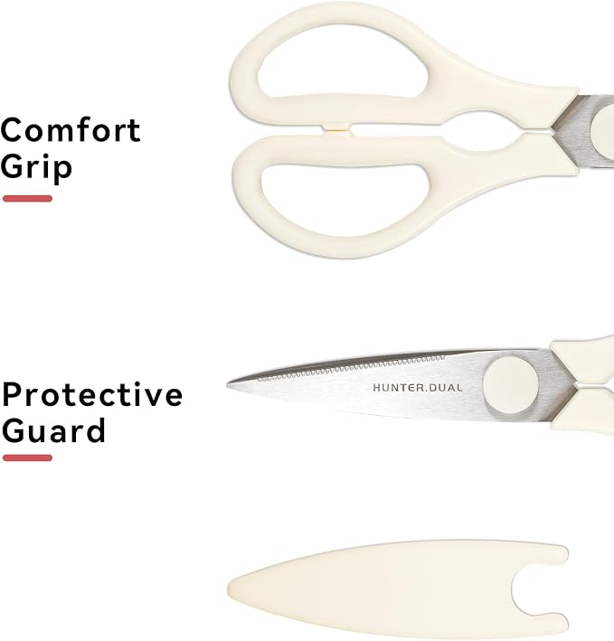Kitchen Scissors for Food, HUNTER.DUAL Heavy Duty Come Apart Poultry Shears for - Image 6