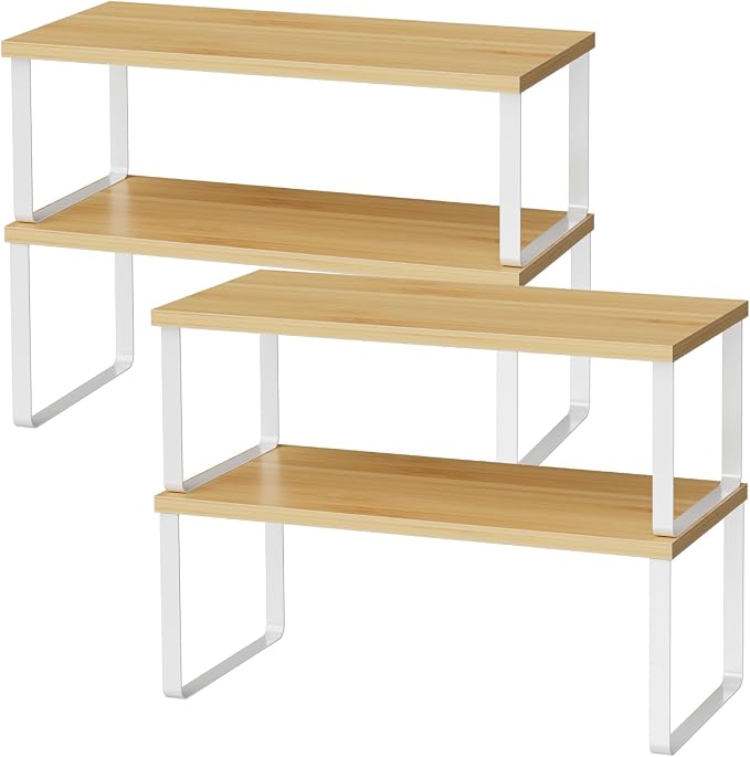 OGEMXU Cabinet Shelf Organizers, 15.7 inches Large Kitchen Counter Shelf by OGEMXU