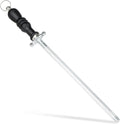 Knife Sharpener Rod, 12 Inch Carbon Steel Honing Rod for Kitchen
