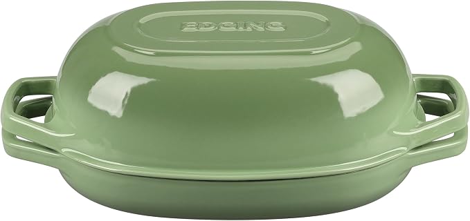 EDGING CASTING Enameled Cast Iron Oval Dutch Oven Pot - Image 6