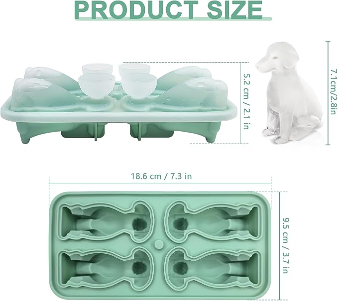 3D Labrador Ice Cube Tray Silicone Large Ice Cube Molds Fun Shapes Dog Ice Cube - Image 6