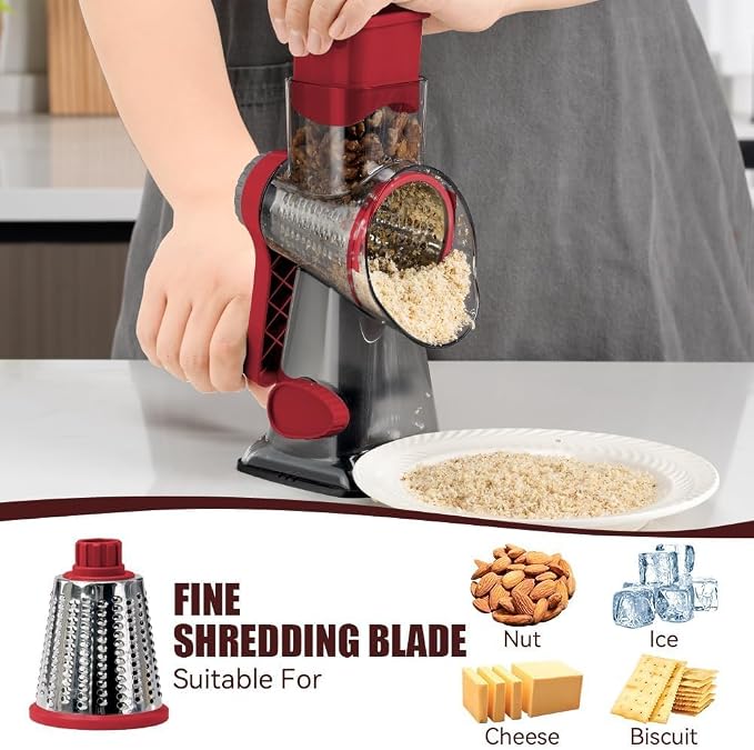 KEOUKE Rotary Cheese Grater Pro 6 in 1 - Image 4