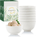Wrova Wheat Straw Snack Bowls 10oz Set of 8 by WROVA