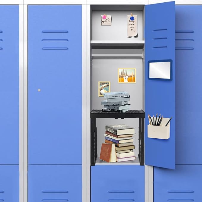 Svartur Locker Shelf for School Locker Adjustable Height and Width, Locker - Image 5