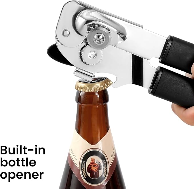 Can Opener Manual with Magnet Lift, Heavy Duty Handheld Smooth Edge Can Tin - Image 4