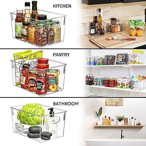 Sorbus Fridge Organizers and Storage, Clear Plastic Bins