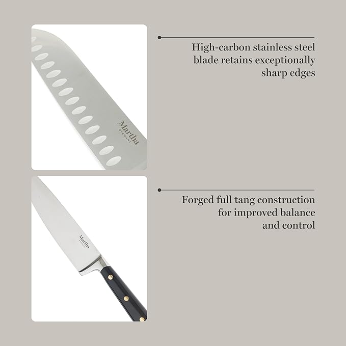 Martha Stewart 16-Piece Lockton High Carbon Stainless Steel Knife Block Set - Image 5