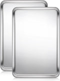 Terlulu Baking Sheet, Cookie Sheet, Stainless Steel Baking Pan, 2 Piece-19.6''x by Terlulu